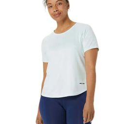 Asics Blue Self Pattern Sports T-Shirt-image-24