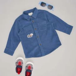 Pantaloons Baby Boys Dress Blues Cotton Solid Full Sleeves Shirts-image-44