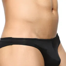 BASIICS by La Intimo White & Black Solid Briefs (Pack of 2) image 4