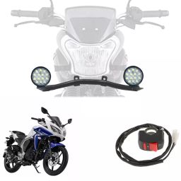 Cartronics 42W Complete Lighting System 14 LED Round Fog Lamp Light for Yamaha Fazer-Fi-14