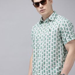 U.S. Polo Assn. Tailored Fit Printed Pure Cotton Casual Shirt-picture-18