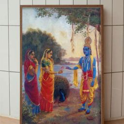 Indian Classic Art Multicolor Canvas Abstract Wall Art-picture-34