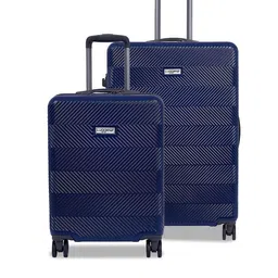 Luggero Set Of 2 Hard-Sided Large & Cabin Trolley Bag-picture-20