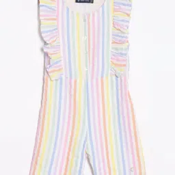 Allen Solly Junior Multi Striped Cotton Regular Fit Jumpsuit-image-54