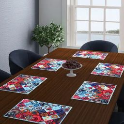 Romee Multi Cotton Printed Table Placemats-31