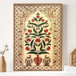 Indian Classic Art Multicolor Canvas Abstract Wall Art-image-34