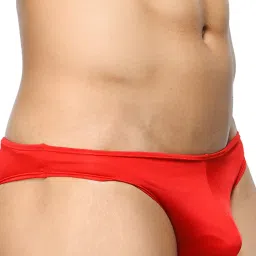 BASIICS by La Intimo Red & Black Solid Briefs (Pack of 3) image 3