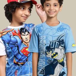 Kidsville Blue Cotton Printed T-Shirt-image-29