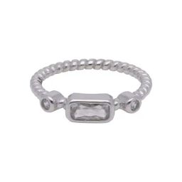 crash.club by CKC Sterling Silver Timeless Sparkle White Gold Ring-17