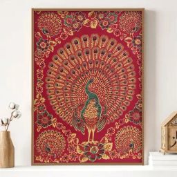 Indian Classic Art Multicolor Canvas Abstract Wall Art-picture-21