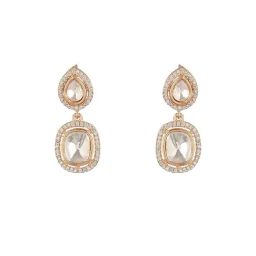Saraf RS Jewellery Gold Statement Brass Earrings for Women-40