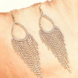 Sohi Silver Plated Party Designer Stone Dangler Earrings-23