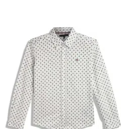 Tommy Hilfiger White Printed Organic Cotton Boys Shirt-image-32