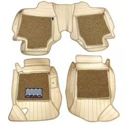 Auto Pearl 9X Car Floor Mats Luxury Leatherite Beige Compatible For Toyota Camry, 9XMAT_BEIGE_Camry-image-89