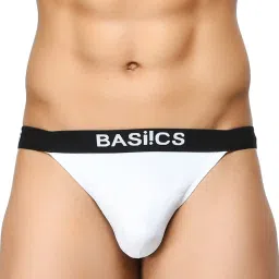 BASIICS by La Intimo Black & White Solid Briefs (Pack of 2) image 2