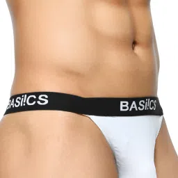 BASIICS by La Intimo Black & White Solid Briefs (Pack of 2) image 3