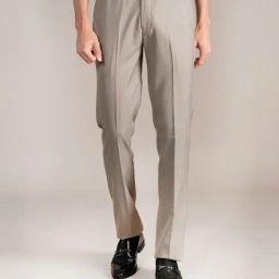 Cantabil Beige Regular Fit Trousers-image-66