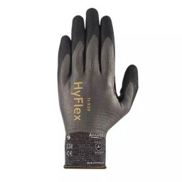 Ansell HyFlex 11-939 Cut Resistant Gloves Knitwrist Cuff Foam Nitrile Black & Grey Size 9 (Pack of 144 Pair)-image-94