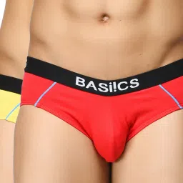 BASIICS by La Intimo Red Printed Briefs (Pack of 2) image 1