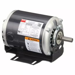 Dayton 1 Speed Open Dripproof Cradle Base Mount 1/2 HP Belt Drive Motor, 6K729-47