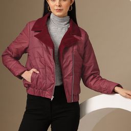 Chemistry Asymmetric Closure Biker Jacket-image-54