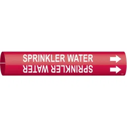 BRADY Pipe Marker Sprinkler Water Red & White for 1-1/2 to 2-3/8 inch Outer Diameter Pipe, 6GT36-image-68