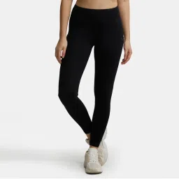 Jockey MW12 Women Tactel Microfiber Elastane Active Wear Leggings - Black-picture-39