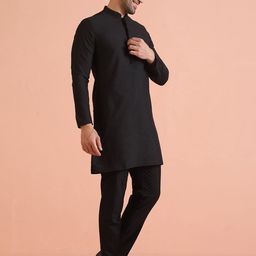 KISAH Men Embroidered Thread Work Kurta-image-66