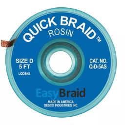 EASYBRAID Desoldering Braid, 0.1" X 5Ft, Blue, Q-D-5AS-picture-5