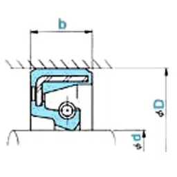 NOK φ60x78 mm SC Type Fluoro Rubber Oil Seal, SC60789F-picture-1