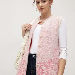 The Roadster Life Co. Women Self Design Longline Cardigan-picture-4