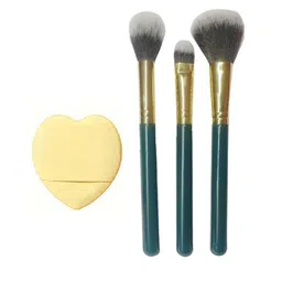 Facejewel Set Of 4 Makeup Brush & Mini Heart Puff-picture-35