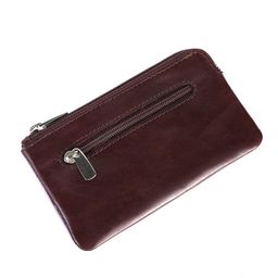 brooklyn bridge Genuine Leather Key Case Multi use Key and Coin Wallet with Zip Around image 5