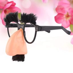 Toyvian 12 P Gles with Nose & stahe Big Nose Funny Gles oween Pa Deoat y ps image 3