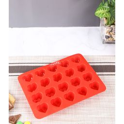 Hazel Silicone 3D Heart Shape Chocolate Mould - Red-10