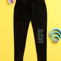 NUSYL Unisex Hope Printed Track Pant - Black-image-99