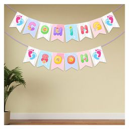 Zyozi Coming Soon Banner For Baby Shower Multicolor - Pack Of 1-image-7