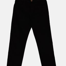 Kiddopanti Full Length Solid Stretchable Denim Jeans - Black-image-22