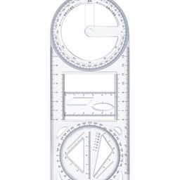 Ji and Ja Multifunctional Geometry Drawing Ruler for Creative Maths Learning Aids Drawing & Measurement (3306)-3
