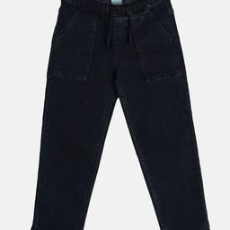 MINI KLUB Cotton Solid Denim Pant - Blue-image-99