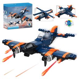 AKN TOYS 3in1 Jet Plane to Helicopter orSpeed Bomber Fighter Educational Toy Building Kit - ( Pack of 1 -Color May Vary )-image-11