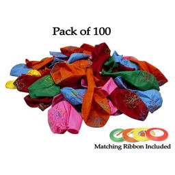 AMFIN Printed Balloons for Birthdays Multicolour - Pack of 100 image 3