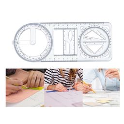 ji & ja Ji and Ja Multifunctional Geometry Drawing Ruler for Creative Maths Learning Aids Drawing & Measurement (3306) image 3