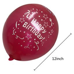AMFIN Printed Balloons for Birthdays Multicolour - Pack of 100 image 5