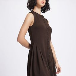 glitchez Bubbly Basics Pleated Fit & Flare Mini Dress-image-78