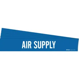 BRADY Vinyl Pipe Marker Air Supply Blue and White 2-1/4 x 14 x 0.004 inch, 781VT7 (Pack of 5)-image-94