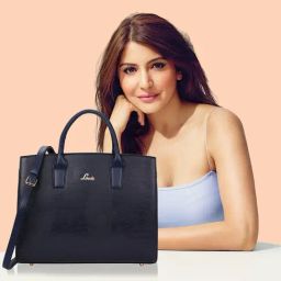 Lavie Liz Ellon Navy Synthetic Textured Laptop Handbag-image-36