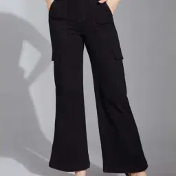 Life With Pockets Black Relaxed Fit Jeans-image-52