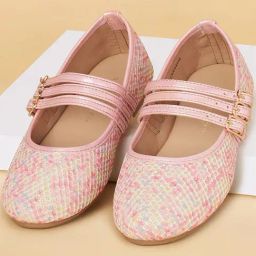 Pantaloons Junior Kids Pink Mary Jane Shoes-image-49
