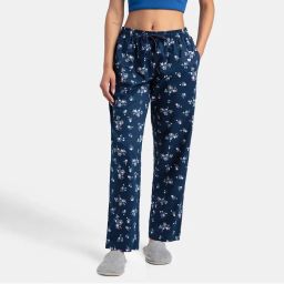 Jockey RX06 Women Super Combed Cotton Woven Fabric Pyjama - Classic Navy Assorted-picture-30